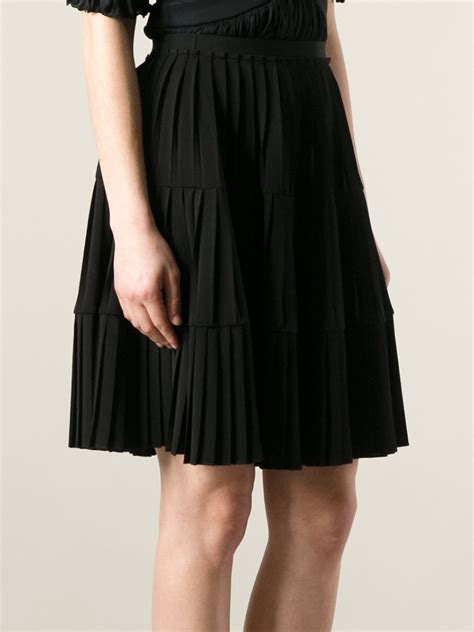 givenchy pleated skirt|Pleated skirt in wool .